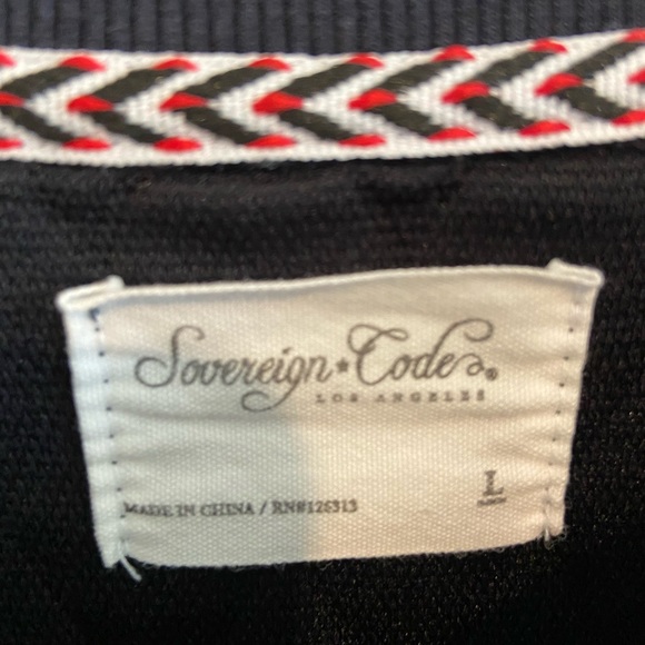 Sovereign Code Las Angeles Bomber Jacket. Large. Navy. - Picture 3 of 3